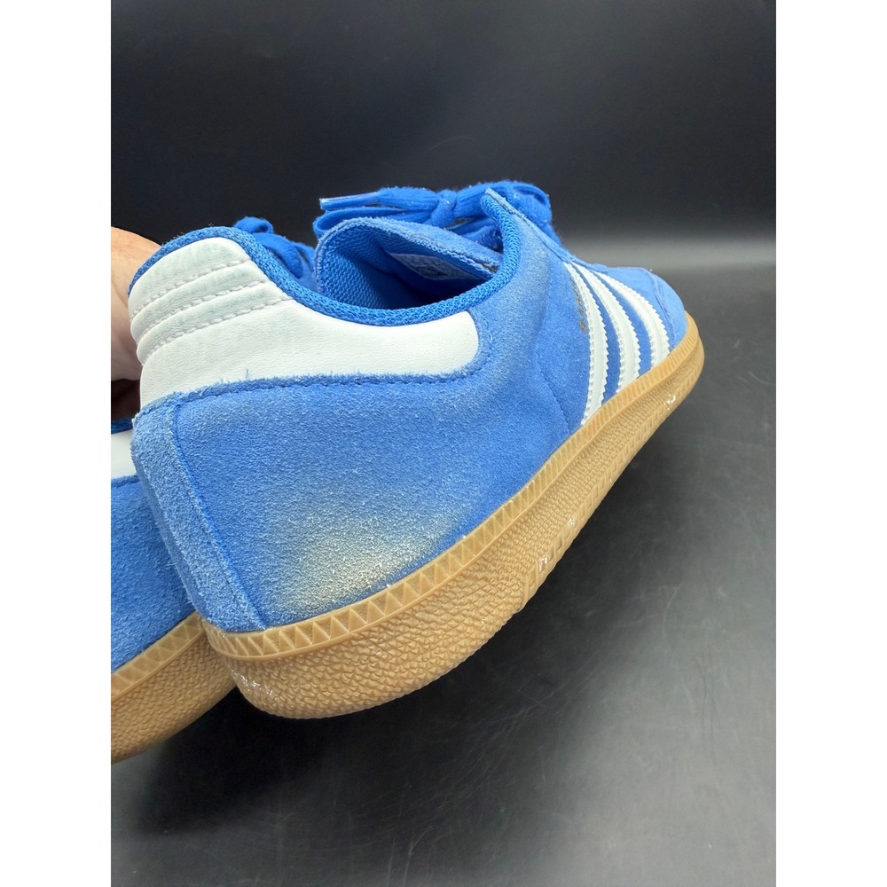 Adidas Samba ADV Skateboarding Blue Suede Gum Sole Size 12 Blue Men - Picture 4 of 11